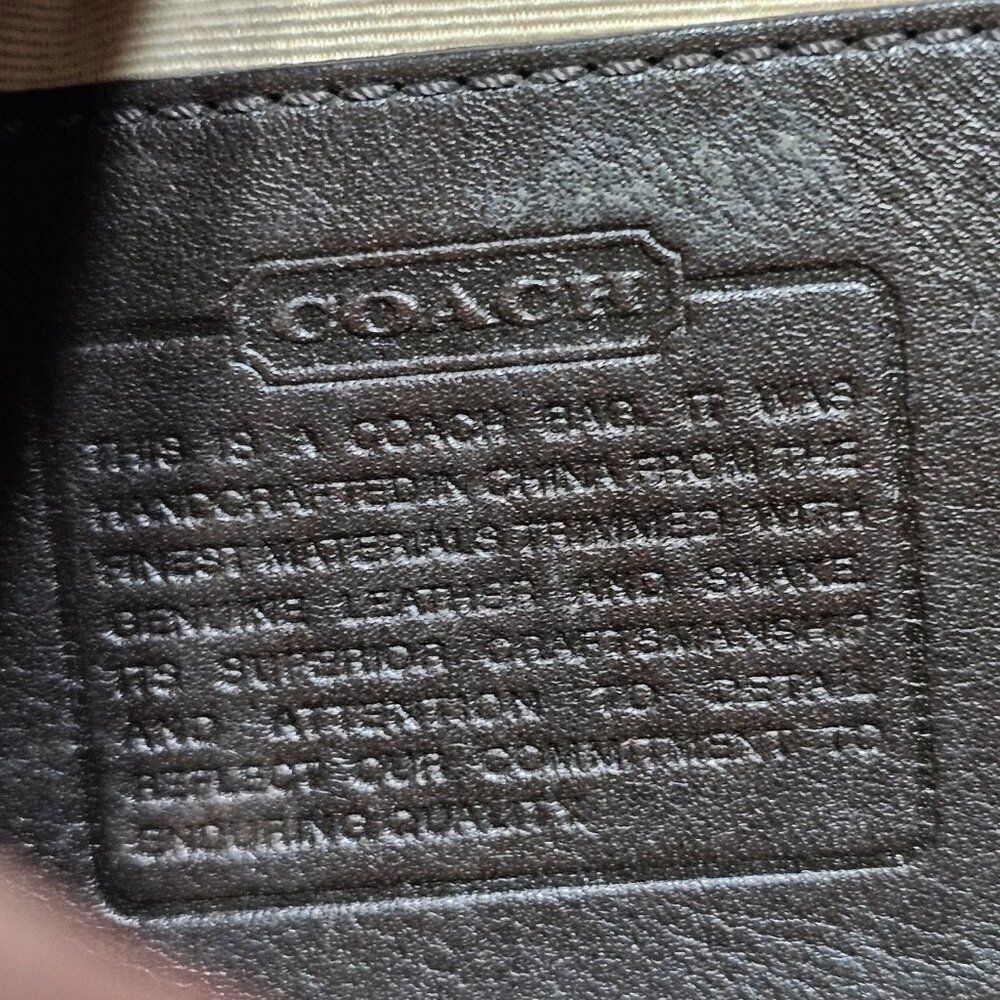 2007 Vintage y2k Coach Demi Shoulder Bag with metallic snakeskin Purse - Picture 11 of 11